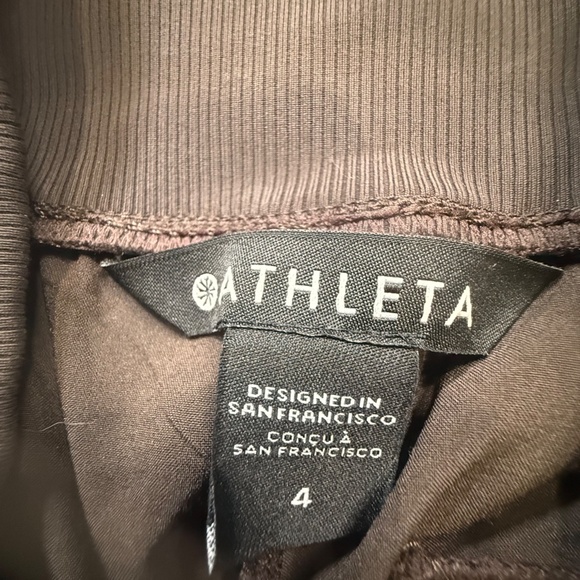 Athleta Nolita Slim Tapered Cropped Pants, Brown, Size 4, Pull-On, Lightweight - Picture 6 of 11